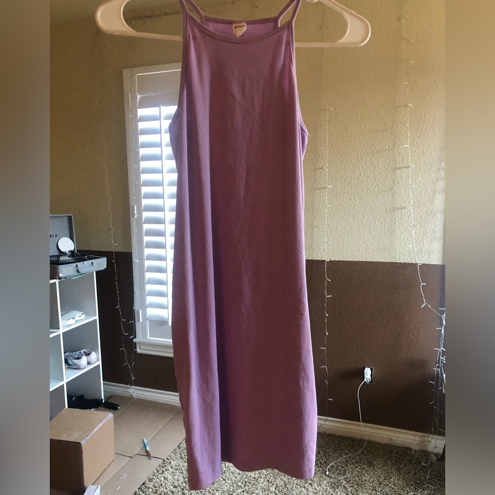 halter silk dress